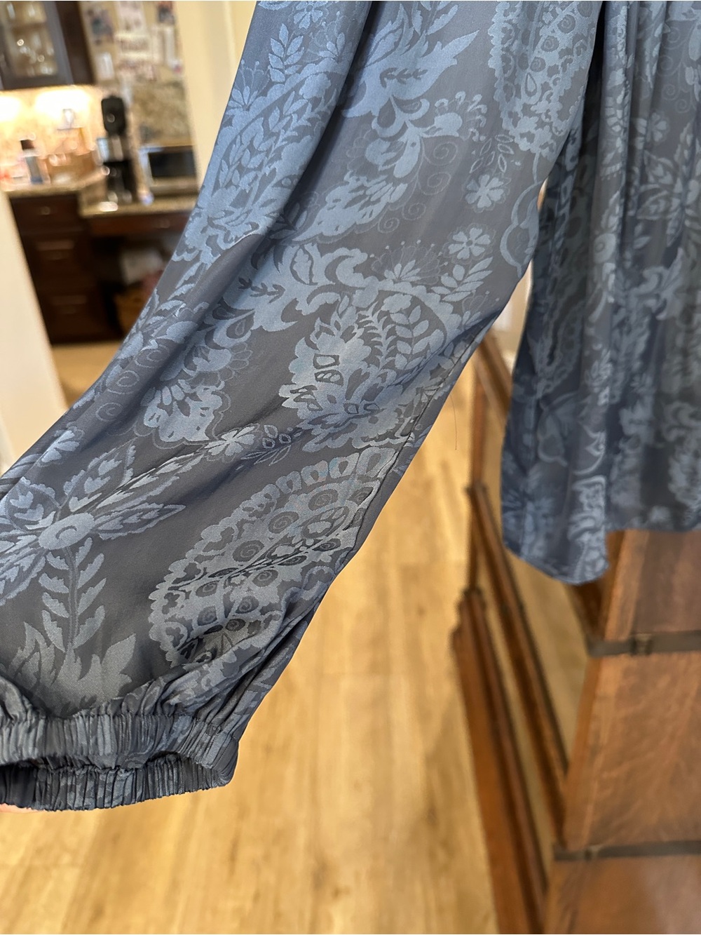 Current Air Blue Long-Sleeve Blouse - Picture 3 of 5
